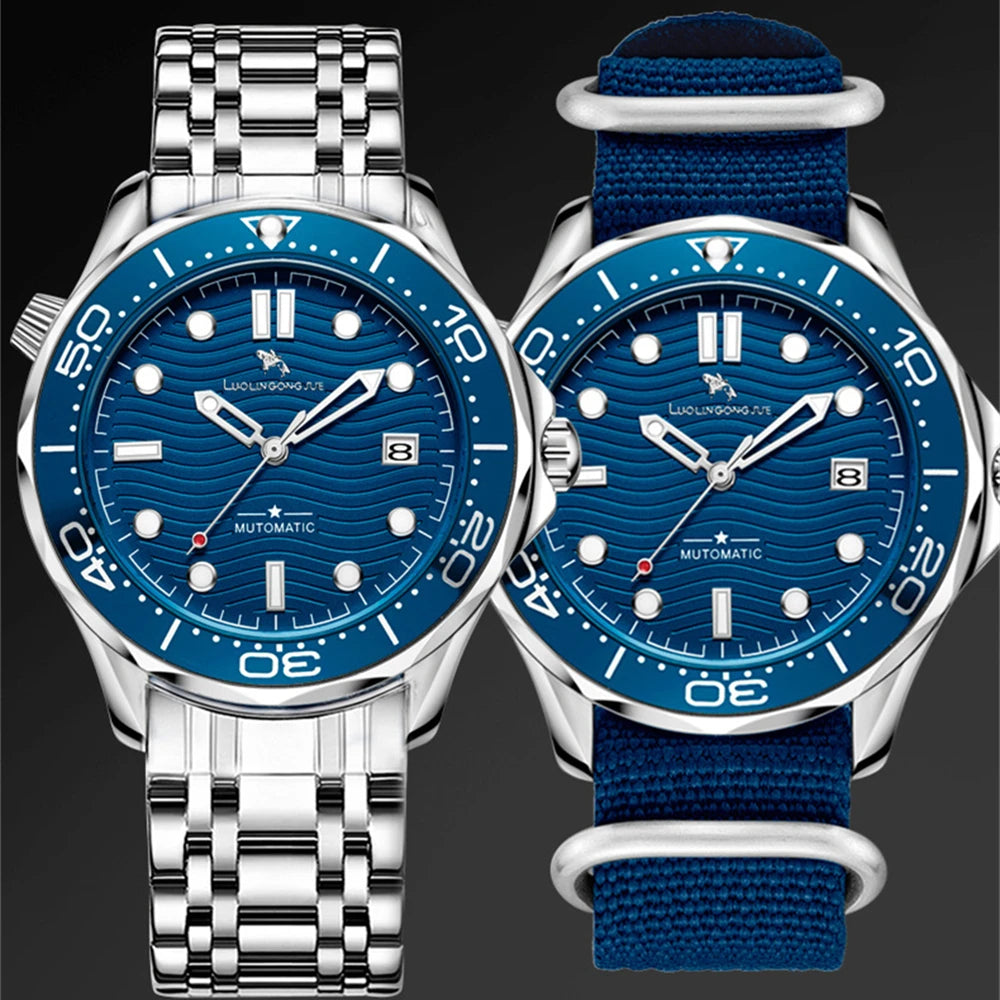 Men's Luxury Brand Business Sport Automatic Mechanical Watches 2025 MM300 NH35 Steel Waterproof Watch For Men WristWatches Clock