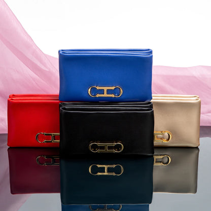 CH Women's Brand Clutch Elegant Design Sense Women's Bag Going Out Fashion Alphabet Design Leather Bag