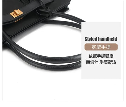 Luxury Genuine Leather Tote Bags for Women Large Capacity Travel Shoulder Bag Designer Handbags Ladies Shopping Purse