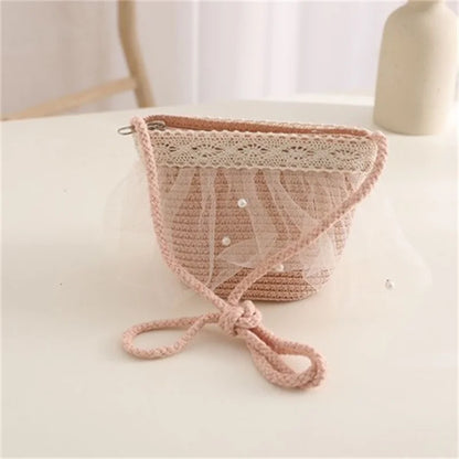 Children Sunscreen Sun Hat Kids Girls Summer Fashion Straw Hat And Bag For Girls Cool Hat Girl Cute Breathable Baby Accessories
