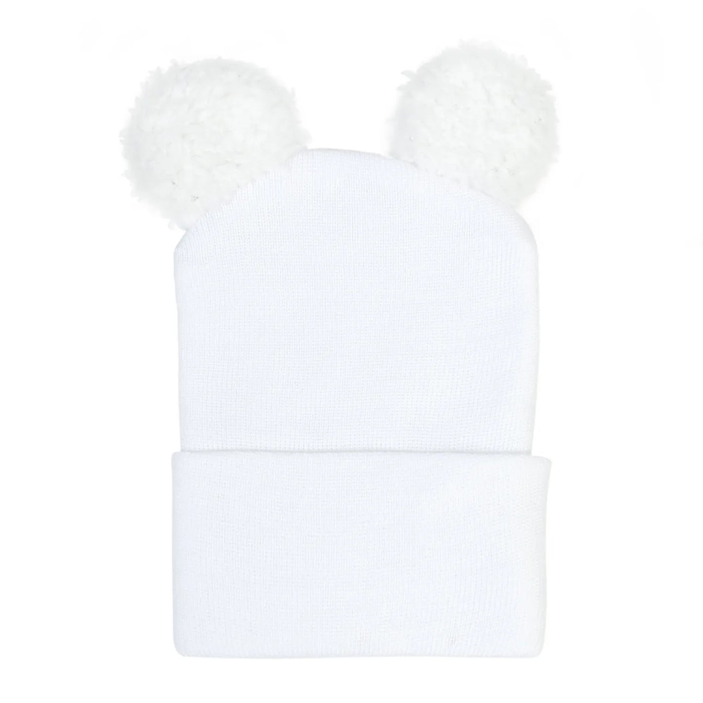 Newborn Baby Beanie Hat Cute Pompom Hairball Knitted Baby Warm Hats Infant Boys Girls Caps Bonnet Soft Hospital Hat Solid Color