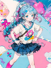 Load image into Gallery viewer, 5D Diamond Painting  Anime Girl DIY Cartoon Cross Stitch Full Square Round Diamond Mosaic Embroidery Art Home Decoration Gift
