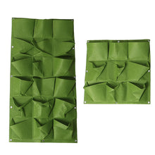Load image into Gallery viewer, Green Vertical Hanging Garden Planter Flower Pots Bag Wall Mount Hanging
