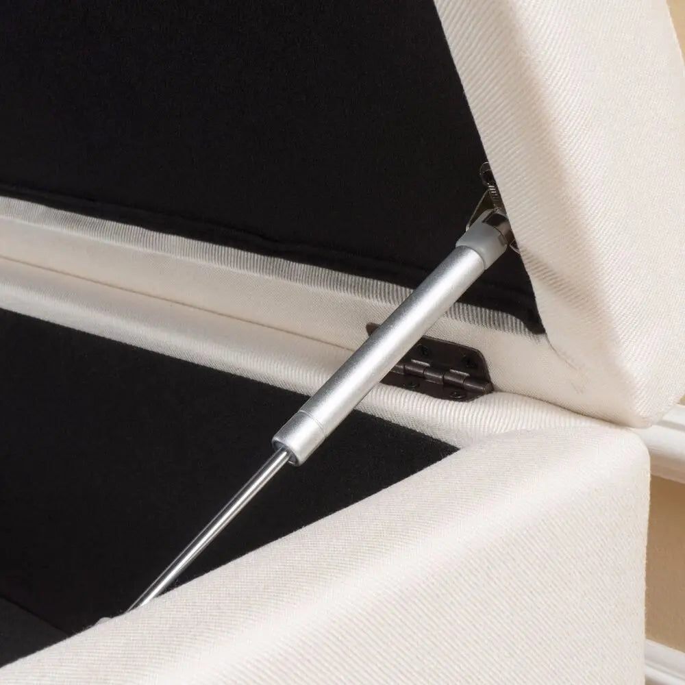 Brentwood Contemporary Tufted Fabric Storage Ottoman Bench