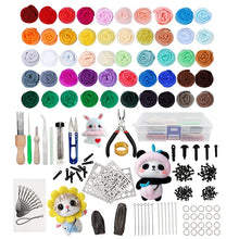 Load image into Gallery viewer, 40/25/10 Colors Set Needle Felting Kit Wool Roving Needle Felting Starter Kit Wool Felt Tools with Felting Tool
