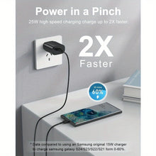 Load image into Gallery viewer, Type C Charger Fast Charging, 2Pack 25W Phone Super Fast Charger Block with 6.6Ft USB C Charger Cable for Samsung Galaxy S24

