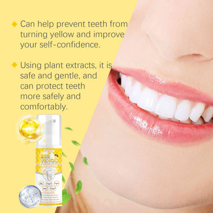 Teeth Cleansing Mousse Removes Smoke Stains Removes Yellowing Freshens Breath Effectively Whitens and Removes Yellowing Oral Car