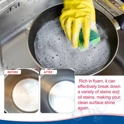 Jakehoe Bubble Cleaner Kitchen Grease Foam Cleaner Rust Remover Spray Descaling Detergent Easy to Use Household Cleaning Tool