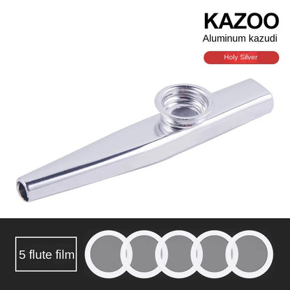 Lightweight Kazoo Aluminum Alloy Metal Fun Instrument Easy To Use for Music Lovers Professional Music Instrument Clarinete