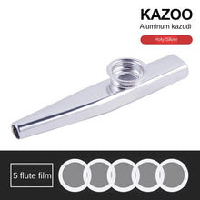 Load image into Gallery viewer, Lightweight Kazoo Aluminum Alloy Metal Fun Instrument Easy To Use for Music Lovers Professional Music Instrument Clarinete
