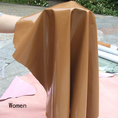 Long Gloves For Women Spring Winter Male Patent Leather Fashion Catwalk Motorcycle Riding Luvas Brilliant Warm Arm Warmer Gants