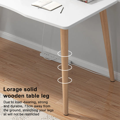 Stand Up Desk Workstation Whole-Piece Desktop Ergonomic Standing Computer Desk Home Office Study Desk Wood Spacious For Student