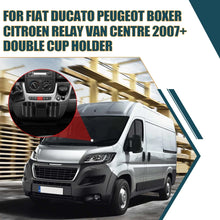 Load image into Gallery viewer, Dual Car Cup Holder Fits For Van Motorhome Fiat Ducato Peugeot Boxer Citroen Relay Van Centre 2007+ Interior Accessories
