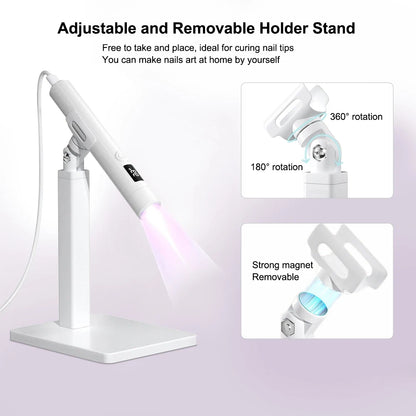 UV LED Nail Lamp Mini UV Nail Lamp for Manicure Portable Nail Dryer Stand Lamp Professional Ultraviolet Mini Nails Drying Light