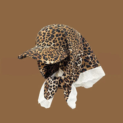 Women's Hats Spring Seaside Vacations French Sweet Cute Girls Outdoor Headscarves With Straps Baseball Caps Funny Fashion Hats