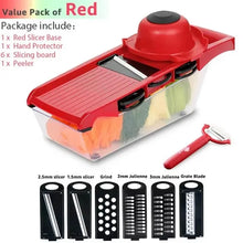 Load image into Gallery viewer, Vegetable Chopper Multifunctional Grater Cutter Kitchen Accessories Manual Fruit Slicer Potatos Shredders Cheese Onions Slicers
