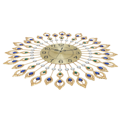 Modern Style Quartz Metal Big Clocks Large Wall Clock Decorative Wall Clocks for Living Room Bedroom Quiet Running