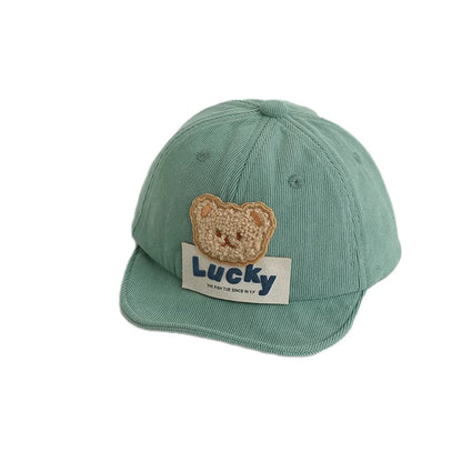 Kids Baby Boy Baseball Cap Cartoon Bear Embroidery Summer Trucker Hat Beach Sun Hat for Toddler Newborn Outdoor