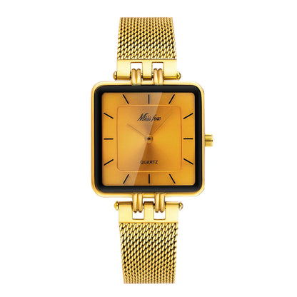 Men Watch Business Middle East Classic Simple Stainless Steel Couple Watch Waterproof Women Fashion Quartz Clock Wristwatches