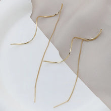 Load image into Gallery viewer, 1 Pair Fashion Long Tassel Threader Earrings For Women Simple Long Chain Earrings Party Wedding Jewelry Gifts
