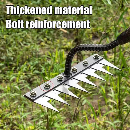 5/6/7/8 Garden Hoe Weeding Tool Digging Wild Vegetables Weeding Loosening Soil Agricultural Farm Tools Menggang Rake