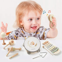 Load image into Gallery viewer, Musical Instruments Montessori Music Baby 0 12 Months Toys Drum Xylophone Kids Early Educational Wooden Instruments Baby Toys

