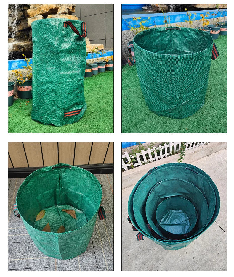 Garden gardening leaf bag, large capacity branch and leaf collection bag, agricultural garbage bag, storage bag