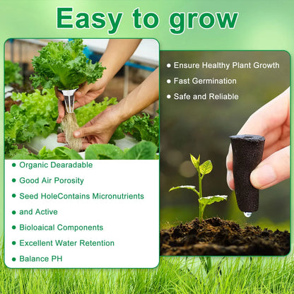 120Pcs Hydroponic Garden Accessories Pod Set Reusable Plant Pod Kit Clear Hydroponic Grow System Seed Pod Kit with 30 Grow NEW