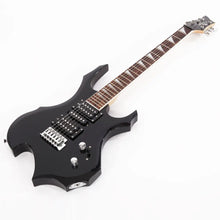 Load image into Gallery viewer, Flame Electric Guitar HSH Pickup Shaped Electric Guitar Pack Strap Picks Shake Cable Wrench Tool Black Beginner Guitar
