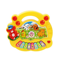Load image into Gallery viewer, Kids Cartoon Piano Keyboard Game with Animal Sounds Flashing Light Music Baby Instrument Music Toys Educational Toys Kids Gifts
