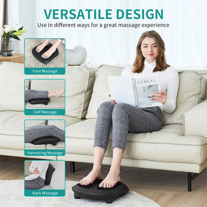 Nekteck Electric Foot Massager Heating Therapy Hot Compress Shiatsu Kneading Roller Muscle Relax Pain Relief Foot Spa Machine