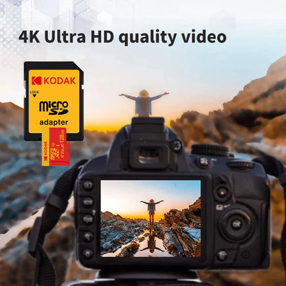 2Pcs KODAK MicroSD Card Memory Card Class10 32GB 64GB 128GB U3 4K High Speed Flash Memory TF Flash Cards for Phone