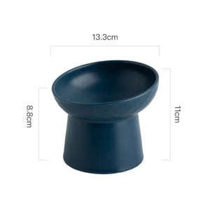 Cat Nordic Style Food Water Bowl Pet Animal Ceramic Eating Dishes High Foot Raised Puppy Cats Matte Bowls Elevated Dog Bowls