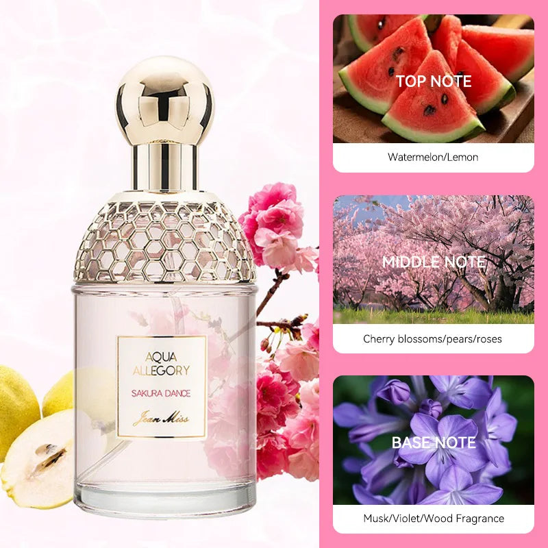 Original brand perfume Flower Language Women's perfume has a fresh, natural and long-lasting floral and fruity scent.