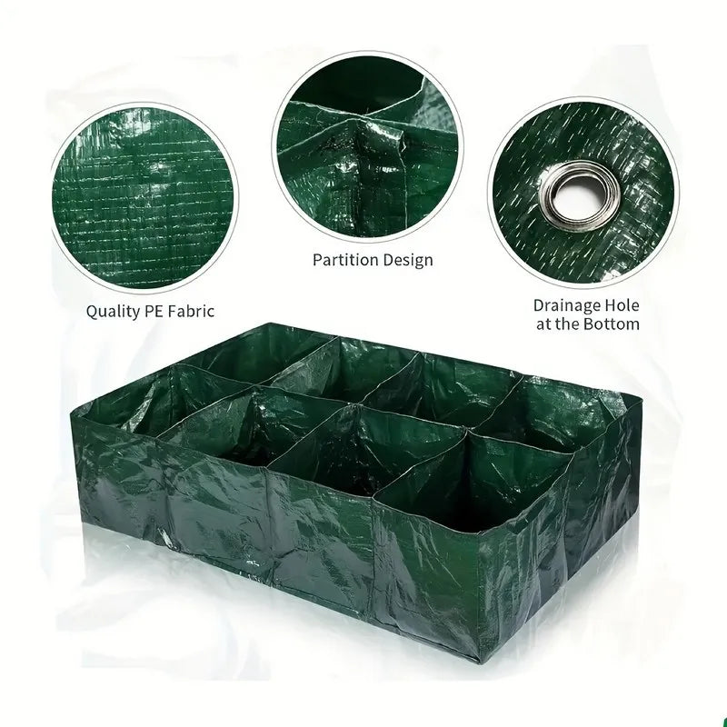 Grow Bag Plant Garden Planter Vegetable Flower Nursery Pot Flowerpot Round Cultivation Growth Container Outdoor