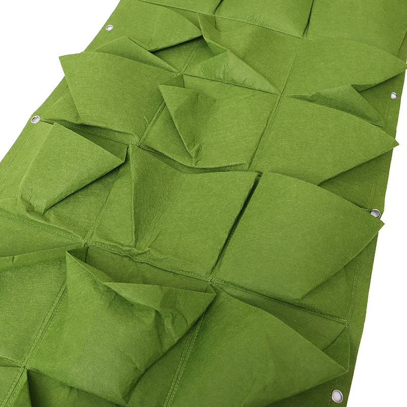 Green Vertical Hanging Garden Planter Flower Pots Bag Wall Mount Hanging