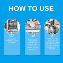 Load image into Gallery viewer, Dishwasher Cleaner Effervescent Tablet Powerful degreasing, decontamination, descaling, washing and cleaning
