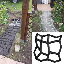 Load image into Gallery viewer, Garden Mold Walk Pavement Reusable DIY Manually Paving Cement Brick Stone Road Concrete Molds Manually Paving Patio Molds
