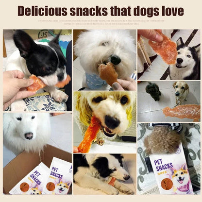 Dog Snacks 110g Bruxism Cookies Milk Stick Chicken Breast Beef Strips Training Incentives Nutritious Healthy Pet Snack Foods