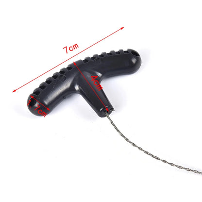 New Manual Hand Steel Travel Tools Outdoor Camping Hiking Rope Chain Saw Practical Portable Emergency Survival Gear Steel Wire K