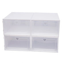 Load image into Gallery viewer, Shoe Boxes Clear Plastic Stackable, 20 Pack Premium Shoe Organizer Storage Foldable Sneaker Shoe Rack Containers
