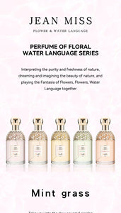 Original brand perfume Flower Language Women's perfume has a fresh, natural and long-lasting floral and fruity scent.