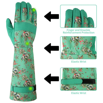 Gardening Gloves for Women Breathable leather Garden Gloves with Grip Thorn-Proof Puncture-Resistant Work Gloves