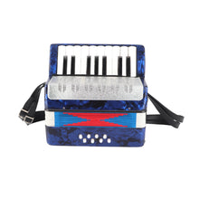 Load image into Gallery viewer, 17 Key Accordion Teaching Training Interest Cultivation Musical Instrument for Children Bass Piano Accordion Musical Instrument
