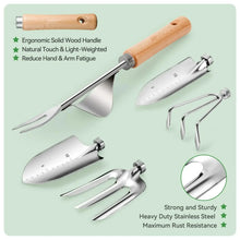 Load image into Gallery viewer, Gardening Tools 9-Piece Heavy Duty Gardening Hand Tools Durable Organizer Handbag,Rust-Proof Combination Garden Tool Set
