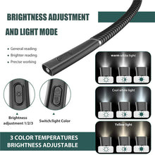 Load image into Gallery viewer, New Adjustable Rechargeable Hands-Free LED Neck Hung Reading Lamp - Top-Quality, Convenient and Long-Lasting USB Neck Light with

