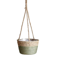 Load image into Gallery viewer, Garden Hanging Planter Macrame Plant Storage Basket Jute Rope Woven Indoor Outdoor Flower Pot Holder Plant Hangers Home Decor

