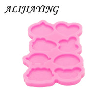 Load image into Gallery viewer, Shiny Cartoon Bear Head Resin Molds Crafts Art Diy Silicone Mold Crafting Epoxy, Cake Fondant Chocolate Molds DY1116

