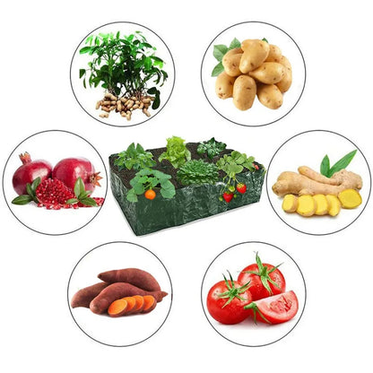 Grow Bag Plant Garden Planter Vegetable Flower Nursery Pot Flowerpot Round Cultivation Growth Container Outdoor