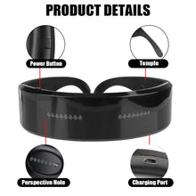 Load image into Gallery viewer, Prop For Party Bar Festival Performance Bluetooth Futuristic Eyewear Luminous Glasses LED Electronic Light Up Visor
